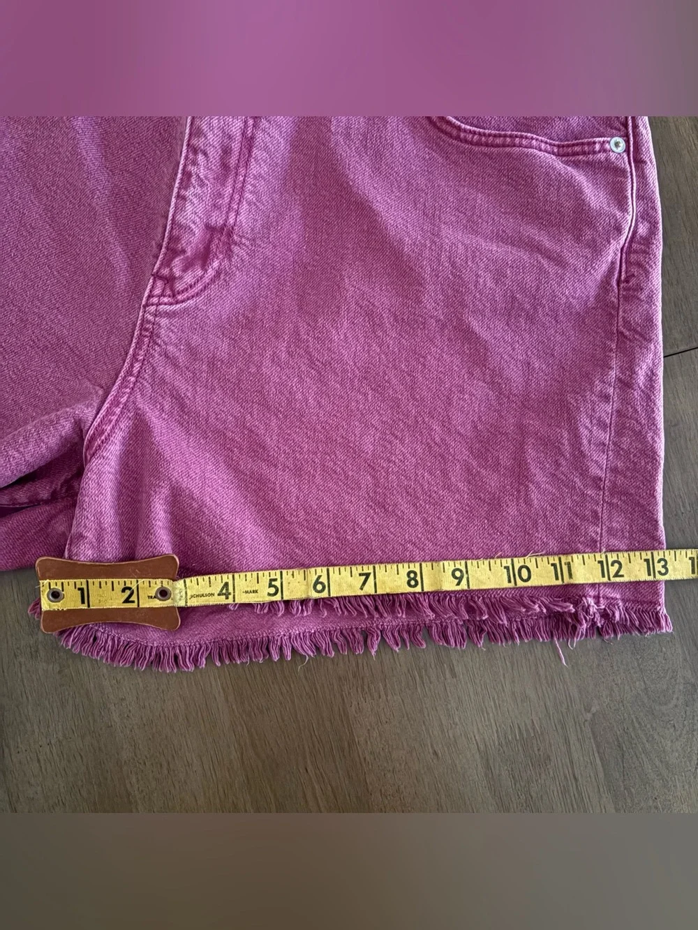 Anthropologie Pilcro Sz. 32 Sunwashed Raspberry High Rise Shorts